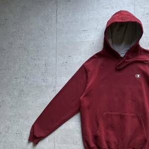 champion チャンピオン ワンポイントロゴ プルオーバー パーカー バーガンディ M