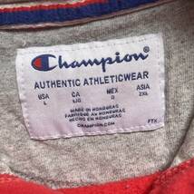 champion チャンピオン プリントロゴ ワンポイントロゴ プルオーバー パーカー レッド L_画像7