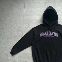 champion チャンピオン カレッジロゴ GRAND CANYON プルオーバー パーカー ブラック L_画像1