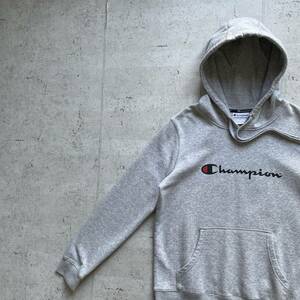 champion チャンピオン ワンポイントロゴ プルオーバー パーカー グレー L