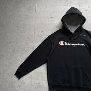 champion チャンピオン カレッジロゴ プルオーバー パーカー ブラック Lの画像1