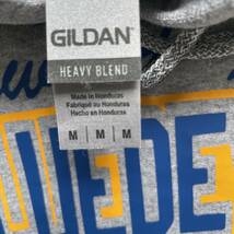 GILDAN ギルダン カレッジロゴ BLUEDEVILS プルオーバー パーカー グレー M_画像7