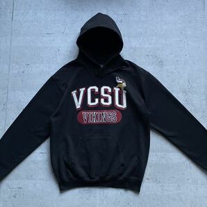 champion チャンピオン VCSU カレッジロゴ プルオーバー パーカー ブラック Mの画像2