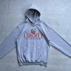 champion チャンピオン カレッジロゴ LIBERTY プルオーバー パーカー グレー Mの画像2