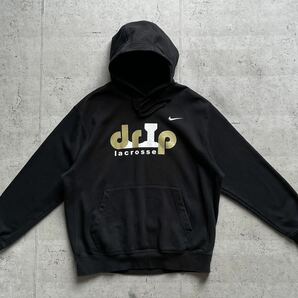 NIKE ナイキ カレッジロゴ スウォッシュ drIp プルオーバー パーカー ブラック Lの画像2