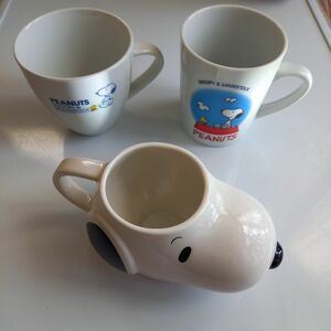 スヌーピー　( SNOOPY ) マグカップ　３点 セット　〔未使用〕