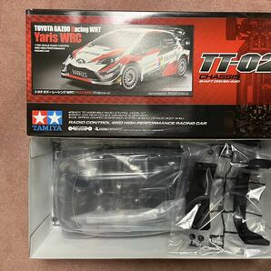 未組立 タミヤ 1/10 トヨタ ガズーレーシング ヤリス WRC TT-02シャーシ 電動RC 4WD ラジコン 58659 TAMIYA TOYOTA GAZOO YARISの画像2