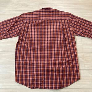 1スタ 1円スタート REGATTA CLUB レガッタクラブ ボタンダウンシャツ ネルシャツ チェックシャツ Mサイズ 赤の画像6