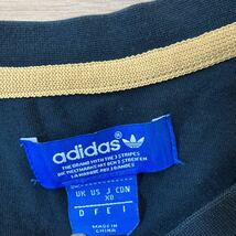 adidas アディダス Tシャツ 半袖シャツ XOサイズ 黒 金 トレフォイルロゴ デカロゴ_画像3