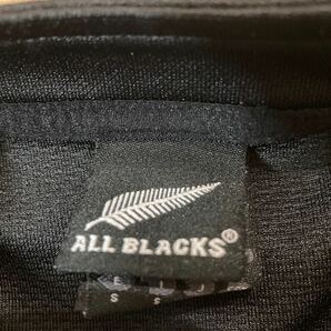 adidas アディダス ALL BLACKS オールブラックス ラガージャージ ラガーシャツ 半袖シャツ Mサイズ 黒 ラグビー 美品の画像6