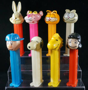 PEZ ペッツ スヌーピー ウッドストック ガーフィールド ネイマール バッグスバニー ピンクパンサー 他 U.S.PATENT 4.966.305 まとめ売り