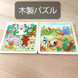 木製パズル パズル ２枚 コンセル ノンタン もりのともだち 知育 知育玩具 幼児 木製おもちゃ