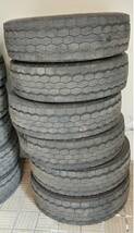 ★新車外し★【DUNLOP】ダンロップ SP638 245/70R19.5 136/134J トラックタイヤ ４軸低床 9.9分山 12本セット★大阪府★直接引取歓迎★_画像4