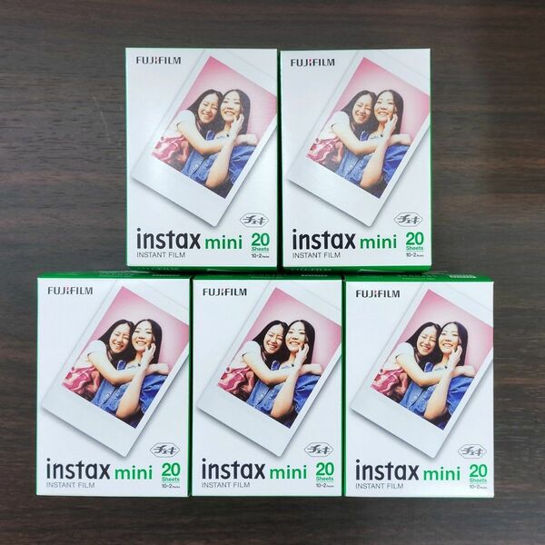 チェキフィルム instax mini 100枚 (20枚x5箱)インスタントカメラ チェキ 富士 フイルム 