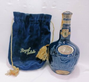 【未開栓】ロイヤルサルート 21年 青ボトル スコッチウイスキー RoyalSaluto SCOTCH WISKY 700ml(約1264.4ｇ)【送料別】IA0182