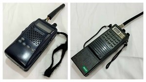 【中古品/動作未確認】(2点set)無線機 FM TRANSCEIVER KENWOOD TH-K2 / ICOM IC-02N【送料別】TD0562