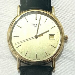 【中古品】(※ジャンク品)ティソ TISSOT 腕時計 クオーツ 18K×カーフ【送料別】FW0479の画像1
