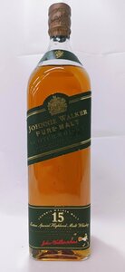 【未開栓】※漏れあり ジョニーウォーカー グリーンラベル 15年 JOHNNIE WALKER SCOTCH WHISKY 1000ml【送料別】IA0178