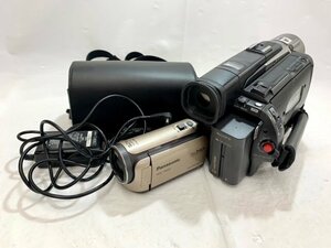 【中古品/動作未確認】(2点set)ビデオカメラ Panasonic HDC-TM45/SONY CCD-TRV95 NTSC【送料別】TD0522