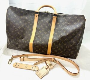 【中古品】ヴィトン　LOUIS VUITTON　キーポル55　ボストンバッグ　モノグラム　M41424【送料別】FB0411