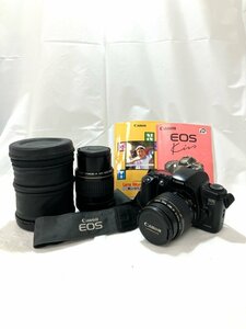 【中古品】(※動作未確認)(※レンズ2点セット) Canon EosKiss 一眼フィルムカメラ　＋　カメラレンズ　EF 35-80mm 1:4-5.6【送料別】HD0010