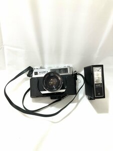 【中古品】(※動作未確認)（※ストロボ付き）ヤシカ YASHICA ELECTRO 35 GL フィルムカメラ　＋　カメラレンズ 40mm 1:1.7【送料別】HD0019