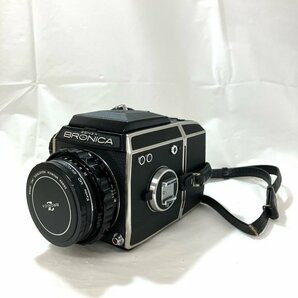 【中古品】(※動作未確認) ゼンザ ブロニカ ZENZA BRONICA フィルムカメラ ＋ カメラレンズ NIKKOR-P 1:2.8 f=75mm【送料別】HD0023の画像1