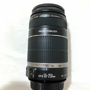 【中古品】(※動作未確認) キャノン カメラレンズ Canon EF-S LENS 55-250mm 1:4-5.6【送料別】HD0026の画像2
