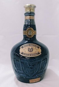 【未開栓】ロイヤルサルート 21年 青陶器ボトル スコッチウイスキー RoyalSaluto Blue 21YEARS OLD SCOTCH 700ml(約1279g)【送料別】IA0208