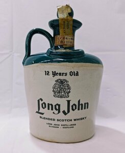 【未開栓】紙栓破損 ロングジョン 12年 陶器 ウイスキー特級 LONG JOHN SCOTCH WHISKY 750ml(約1656g) 43％【送料別】IA0205