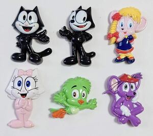 フィリックスザキャット　FELIX THE CAT　他キャラクターマグネット　！！　6個　☆美品☆