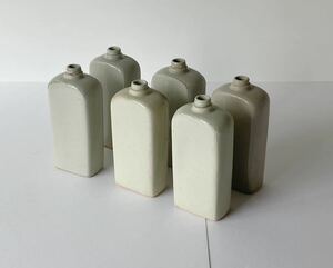 白磁統制陶器 水筒セット　古道具/アンティーク/雑貨/インテリア/オブジェ/昭和レトロ/戦時資料 