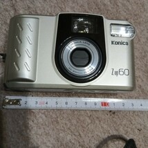 コンパクトフィルムカメラ コニカ Konica　フィルムカメラ　ソフトケース、ストラップ付　動作確認済_画像8