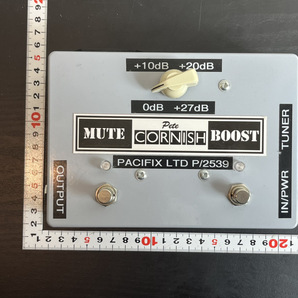 13061-04★希少★Pete CORNISH/ピートコーニッシュ ブースト NBM-2 (TM) (LINEAR BOOST /TUNER/FEED/MUTE Dual Voltage 9/24VDC)★の画像8