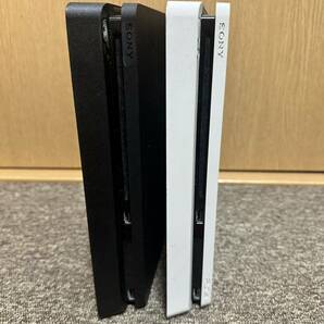 1円スタート、2台セット SONY ソニー PS4 本体 CUH-2000A ブラック/ホワイトジャンク本体のみの画像1