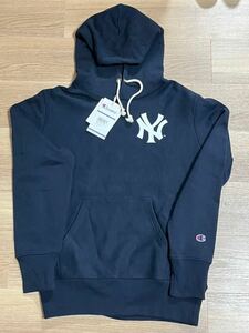 Sale 新品 CHAMPION REVERSE WEAVE NEW YORK YANKEES HOODIE リバーズウィーブ チャンピオン DARKNAVY ダークネイビー MLB ヤンキース