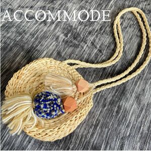 【美品】ACCOMMODE カゴバッグ　カゴ　ショルダー　バック　サマーバッグ　春　夏