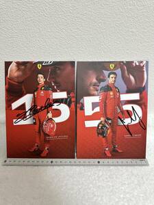 [ autograph autograph ]ru clair autograph tsu( double autograph ) Ferrari driver's card 