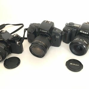 Canon Nikon キャノン ニコン カメラ 3台 まとめ F-601 AV-1 EOS750QD 動作未確認の画像1