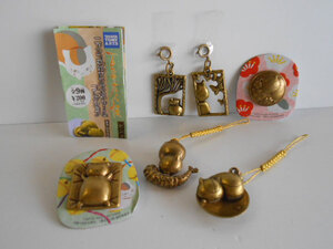 #Iwt06MV Natsume's Book of Friends nyanko. сырой булавка z очарование kore популярный 6 вид netsuke *TAKARATOMYARTS*200 иен =012757_b