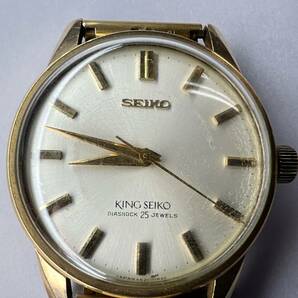 １円スタート 稼働品 手巻き KING SEIKO キングセイコー 44-2000 DIASHOCK 25 JEWELSの画像2