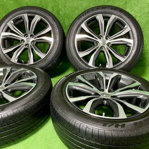 良品 LEXUS RX450h RX200t Fスポーツ 純正 20インチ ホイール 20x8J +30 BRIDGESTONE DUELER H/L 235/55R20 2021年製 バリ山の画像2