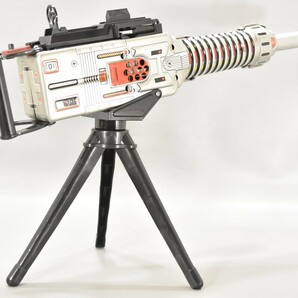 当時物 野村トーイ ブリキ ヘビー マシンガン 電動 箱付 銃 日本製 HEAVY MACHINE GUN 昭和レトロ アンティーク ビンテージ RL-121G/000の画像3