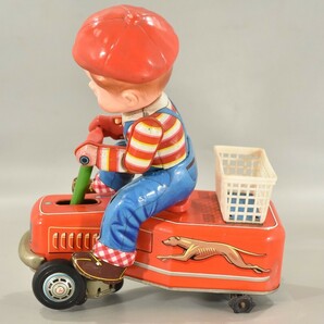 当時物 増田屋 マスダヤ ハンドカー ブリキ ソフビ Vintage tin toy's 昭和レトロ 電動 アンティーク 玩具 ビンテージ RL-118G/000の画像4