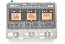 ZOOM ズーム マルチエフェクター G3 Guitar Effects & Amp Simulator 通電確認 アンプシミュレーター 元箱 取説 電源コード付 RL-208T/612_画像3