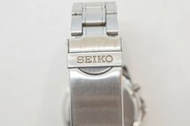 SEIKO セイコー CHRONOGRAPH クロノグラフ 7T92-0DW0 デイト 文字盤 青 クォーツ メンズ 腕時計 シルバー電池交換済み 稼働品 RL-262M/000_画像8