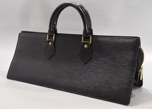 本物保証 LOUIS VUITTON ルイヴィトン エピ サック トリアングル レザー 三角 ハンドバッグ M52092 ブラック 黒 ノワール RL-150N/105