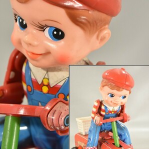 当時物 増田屋 マスダヤ ハンドカー ブリキ ソフビ Vintage tin toy's 昭和レトロ 電動 アンティーク 玩具 ビンテージ RL-118G/000の画像1