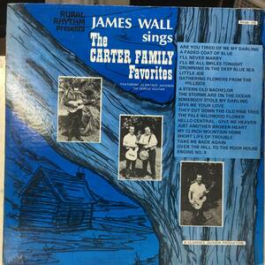 即決　JAMES WALL sings THE CARTER FAMILY Favorites ブルーグラス　LP盤　