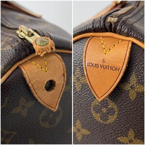 1円〜★LOUIS VUITTON ルイヴィトン モノグラム スピーディ35 M41524 ミニボストン ハンドバッグ レディース ブラウン レザー PVC 茶色 14の画像9